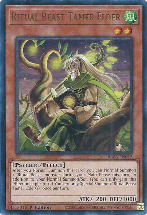 Ritual Beast Tamer Elder (UR) [RA03-EN012] Ultra Rare | Shuffle n Cut Hobbies & Games