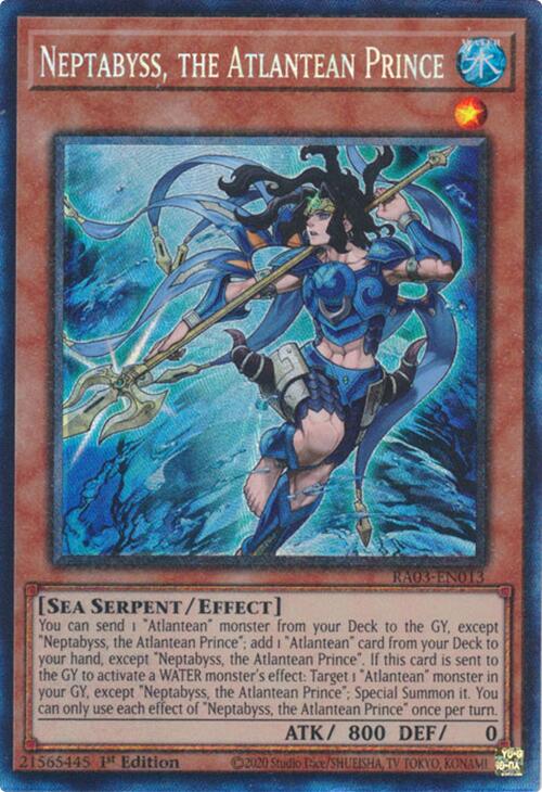 Neptabyss, the Atlantean Prince (CR) [RA03-EN013] Prismatic Collector's Rare | Shuffle n Cut Hobbies & Games