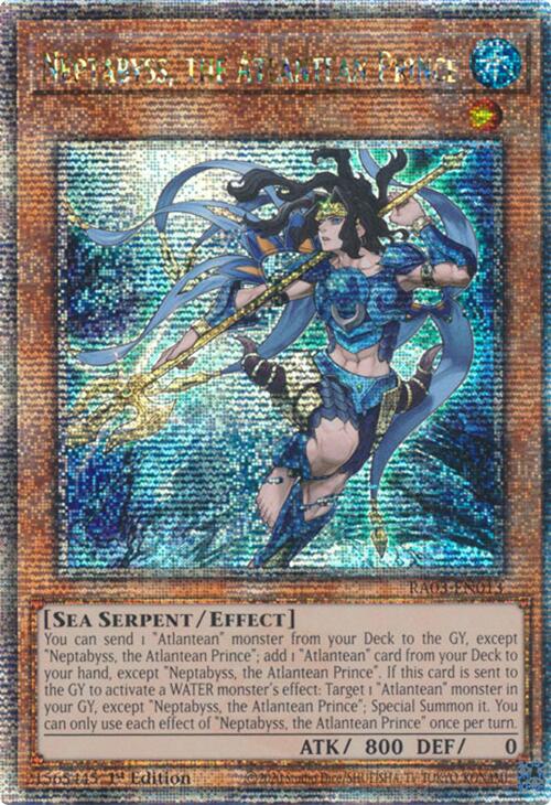 Neptabyss, the Atlantean Prince (Quarter Century Secret Rare) [RA03-EN013] Quarter Century Secret Rare | Shuffle n Cut Hobbies & Games