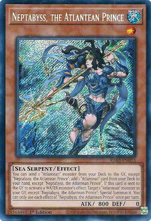 Neptabyss, the Atlantean Prince (Secret Rare) [RA03-EN013] Secret Rare | Shuffle n Cut Hobbies & Games