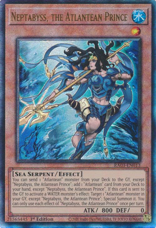 Neptabyss, the Atlantean Prince (UTR) [RA03-EN013] Prismatic Ultimate Rare | Shuffle n Cut Hobbies & Games