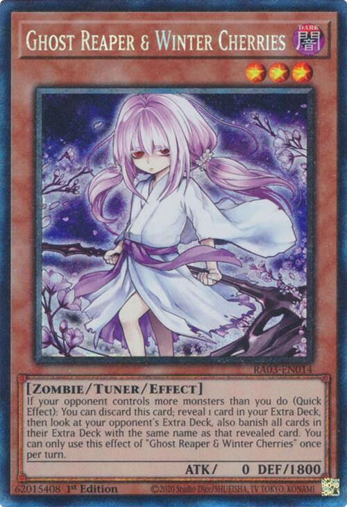 Ghost Reaper & Winter Cherries (Alternate Art) (PCR) [RA03-EN014] Prismatic Collector's Rare | Shuffle n Cut Hobbies & Games