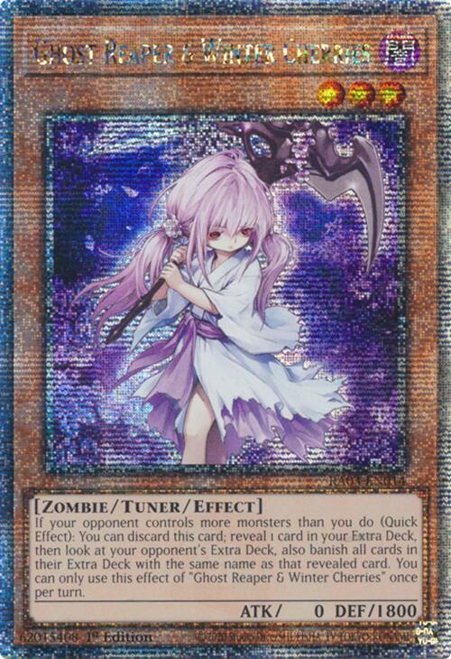 Ghost Reaper & Winter Cherries (Quarter Century Secret Rare) [RA03-EN014] Quarter Century Secret Rare | Shuffle n Cut Hobbies & Games