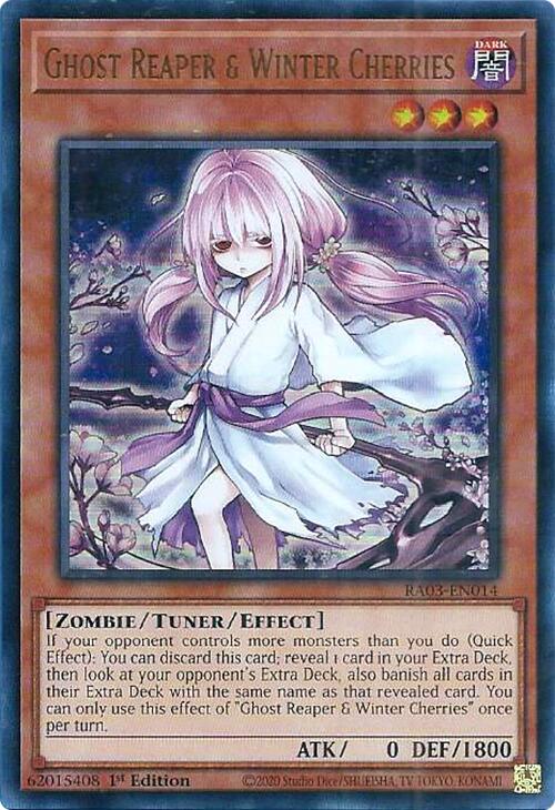 Ghost Reaper & Winter Cherries (Alternate Art) (UR) [RA03-EN014] Ultra Rare | Shuffle n Cut Hobbies & Games