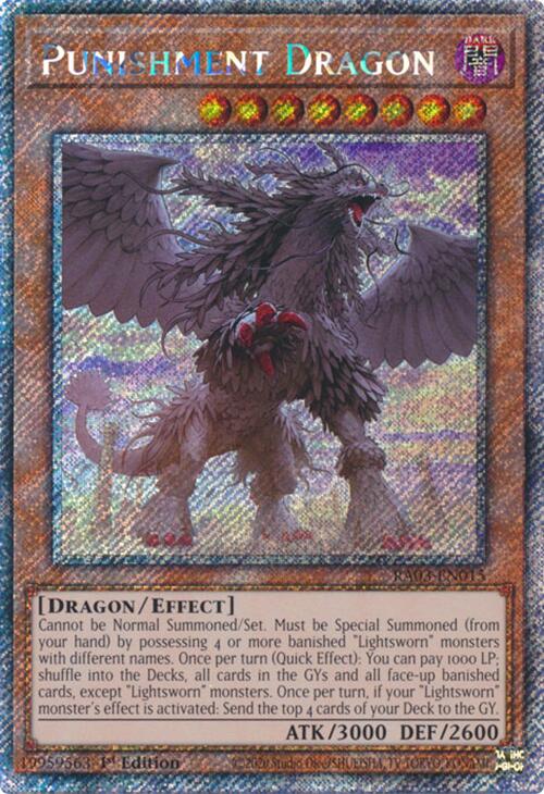 Punishment Dragon (Platinum Secret Rare) [RA03-EN015] Platinum Secret Rare | Shuffle n Cut Hobbies & Games