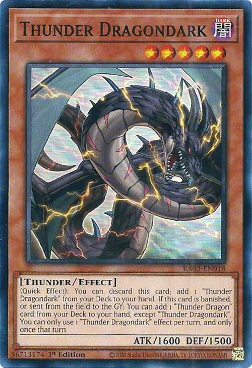 Thunder Dragondark [RA03-EN018] Super Rare | Shuffle n Cut Hobbies & Games