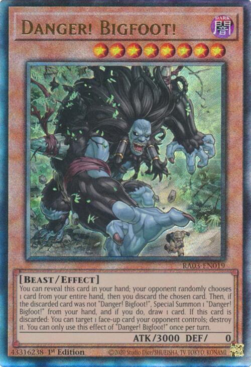 Danger! Bigfoot! (UTR) [RA03-EN019] Prismatic Ultimate Rare | Shuffle n Cut Hobbies & Games