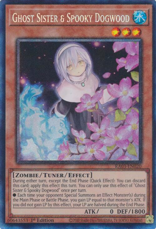 Ghost Sister & Spooky Dogwood (Alternate Art) (CR) [RA03-EN020] Prismatic Collector's Rare | Shuffle n Cut Hobbies & Games