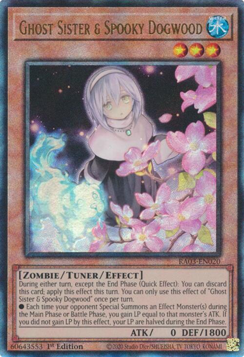 Ghost Sister & Spooky Dogwood (UTR) [RA03-EN020] Prismatic Ultimate Rare | Shuffle n Cut Hobbies & Games