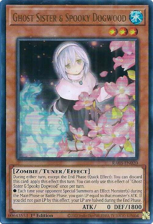 Ghost Sister & Spooky Dogwood (UR) [RA03-EN020] Ultra Rare | Shuffle n Cut Hobbies & Games