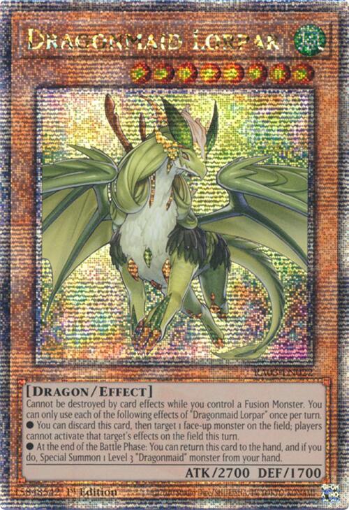 Dragonmaid Lorpar (Quarter Century Secret Rare) [RA03-EN022] Quarter Century Secret Rare | Shuffle n Cut Hobbies & Games