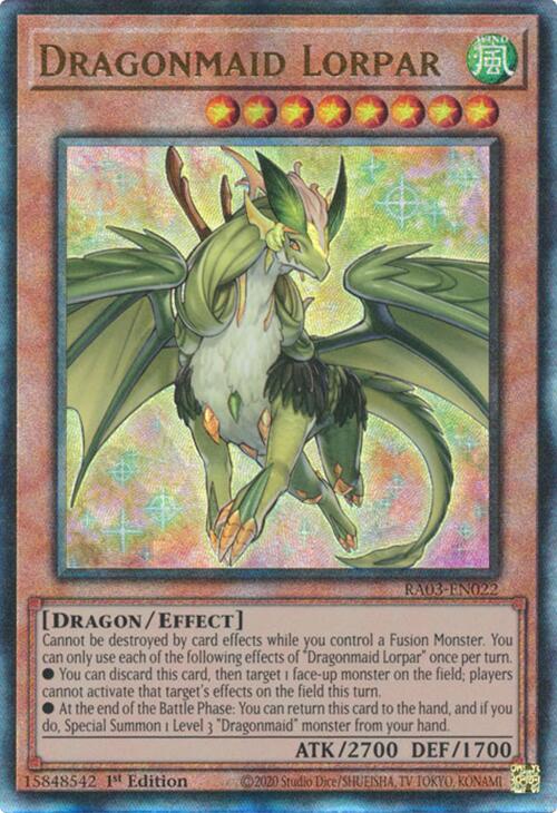 Dragonmaid Lorpar (UTR) [RA03-EN022] Prismatic Ultimate Rare | Shuffle n Cut Hobbies & Games