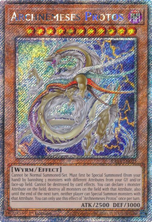 Archnemeses Protos (Platinum Secret Rare) [RA03-EN023] Platinum Secret Rare | Shuffle n Cut Hobbies & Games