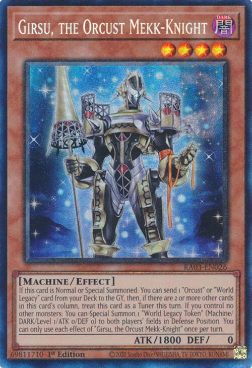 Girsu, the Orcust Mekk-Knight (CR) [RA03-EN026] Prismatic Collector's Rare | Shuffle n Cut Hobbies & Games