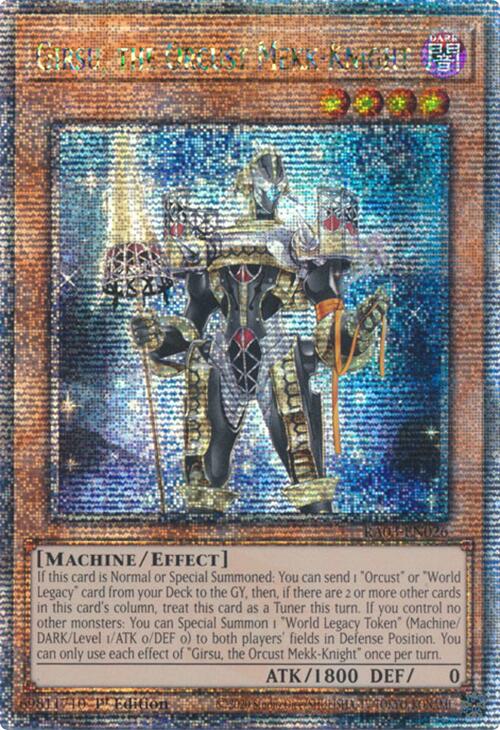 Girsu, the Orcust Mekk-Knight (Quarter Century Secret Rare) [RA03-EN026] Quarter Century Secret Rare | Shuffle n Cut Hobbies & Games