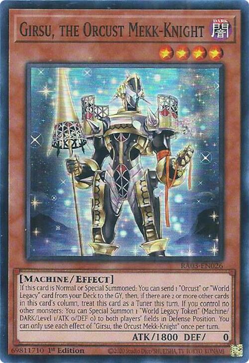 Girsu, the Orcust Mekk-Knight [RA03-EN026] Super Rare | Shuffle n Cut Hobbies & Games