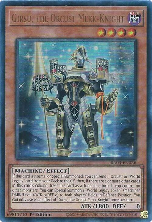 Girsu, the Orcust Mekk-Knight (UR) [RA03-EN026] Ultra Rare | Shuffle n Cut Hobbies & Games