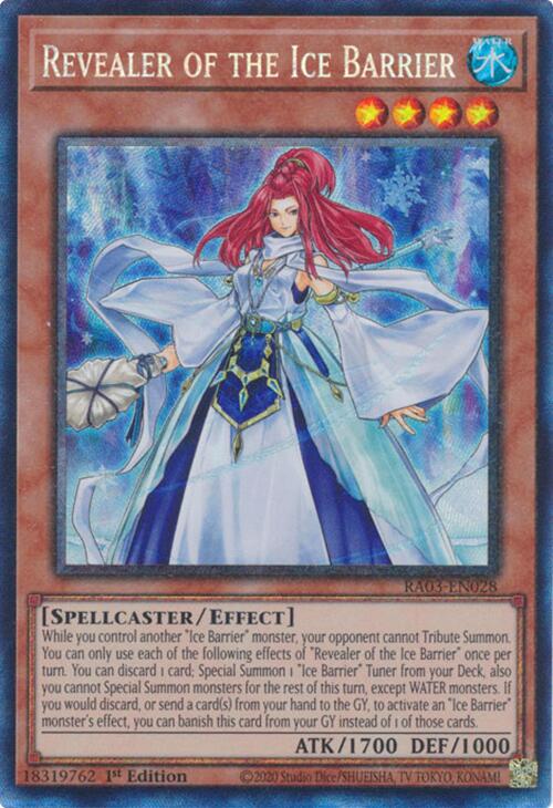 Revealer of the Ice Barrier (CR) [RA03-EN028] Prismatic Collector's Rare | Shuffle n Cut Hobbies & Games