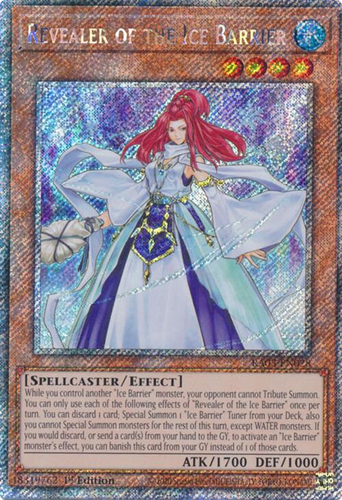 Revealer of the Ice Barrier (Platinum Secret Rare) [RA03-EN028] Platinum Secret Rare | Shuffle n Cut Hobbies & Games