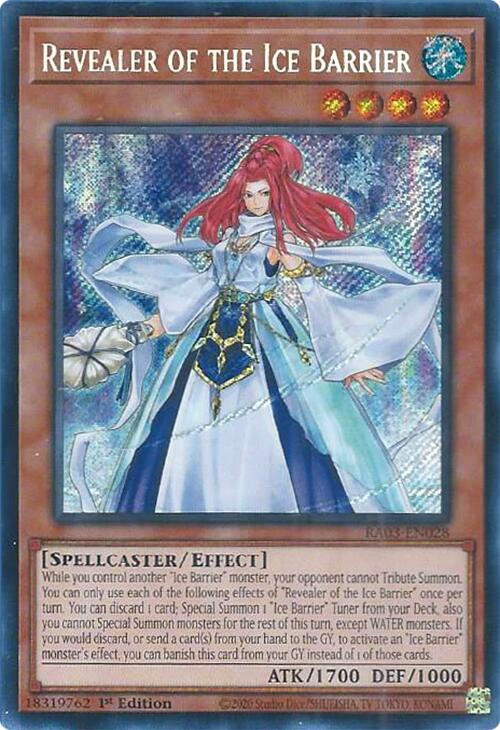 Revealer of the Ice Barrier (Secret Rare) [RA03-EN028] Secret Rare | Shuffle n Cut Hobbies & Games