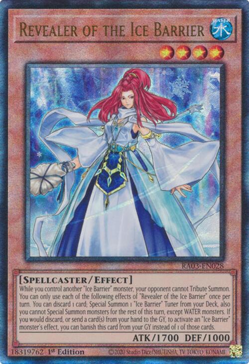 Revealer of the Ice Barrier (UTR) [RA03-EN028] Prismatic Ultimate Rare | Shuffle n Cut Hobbies & Games