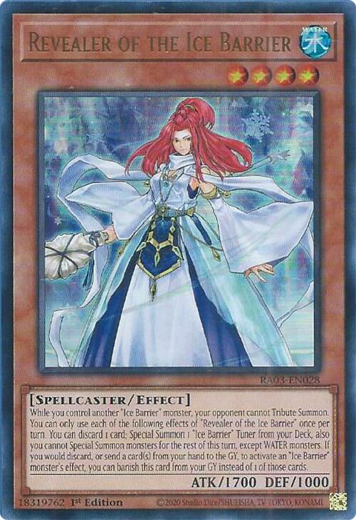 Revealer of the Ice Barrier (UR) [RA03-EN028] Ultra Rare | Shuffle n Cut Hobbies & Games