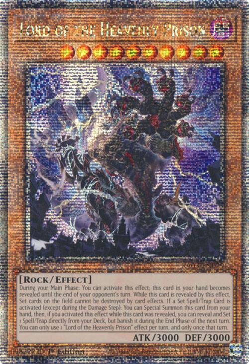 Lord of the Heavenly Prison (Quarter Century Secret Rare) [RA03-EN029] Quarter Century Secret Rare | Shuffle n Cut Hobbies & Games