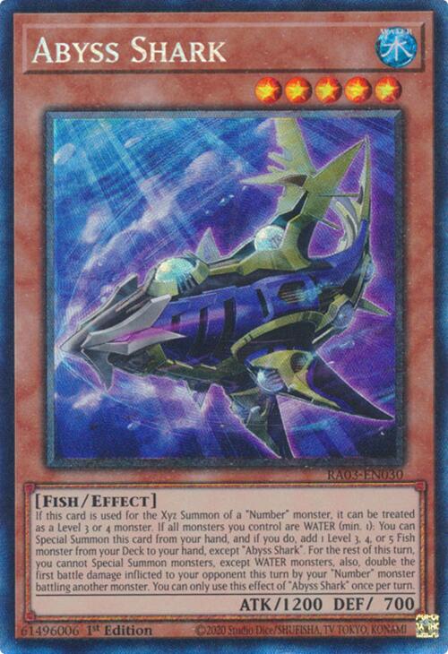 Abyss Shark (CR) [RA03-EN030] Prismatic Collector's Rare | Shuffle n Cut Hobbies & Games