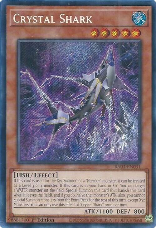 Crystal Shark (Secret Rare) [RA03-EN031] Secret Rare | Shuffle n Cut Hobbies & Games