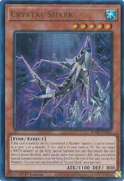 Crystal Shark (UR) [RA03-EN031] Ultra Rare | Shuffle n Cut Hobbies & Games