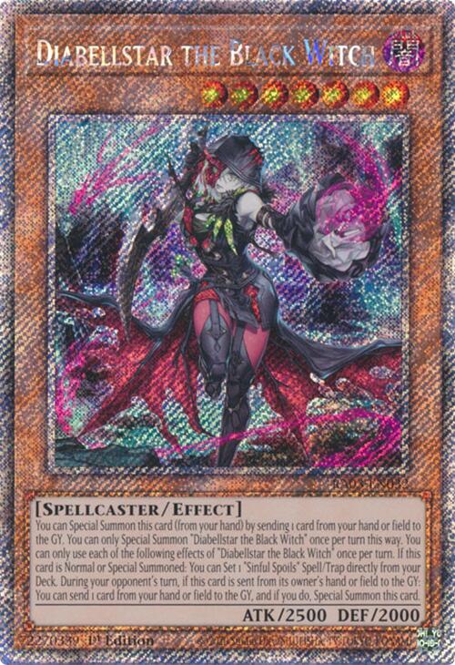 Diabellstar the Black Witch (Platinum Secret Rare) [RA03-EN032] Platinum Secret Rare | Shuffle n Cut Hobbies & Games