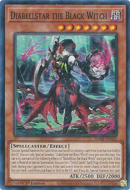 Diabellstar the Black Witch [RA03-EN032] Super Rare | Shuffle n Cut Hobbies & Games