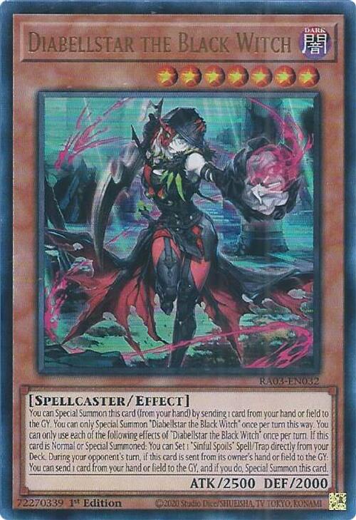 Diabellstar the Black Witch (UR) [RA03-EN032] Ultra Rare | Shuffle n Cut Hobbies & Games