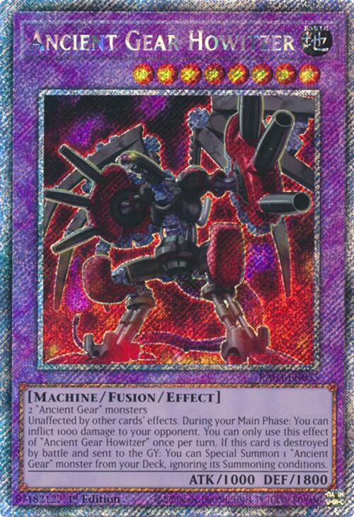 Ancient Gear Howitzer (Platinum Secret Rare) [RA03-EN035] Platinum Secret Rare | Shuffle n Cut Hobbies & Games