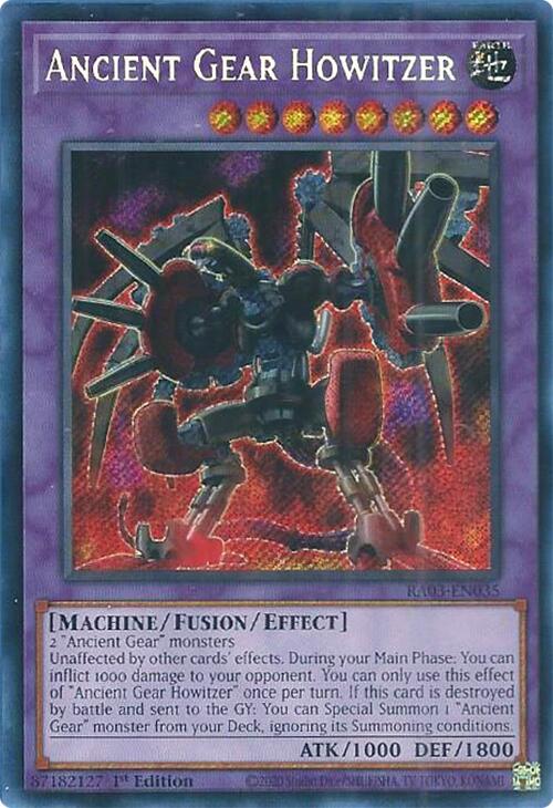 Ancient Gear Howitzer (Secret Rare) [RA03-EN035] Secret Rare | Shuffle n Cut Hobbies & Games