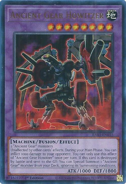 Ancient Gear Howitzer (UR) [RA03-EN035] Ultra Rare | Shuffle n Cut Hobbies & Games