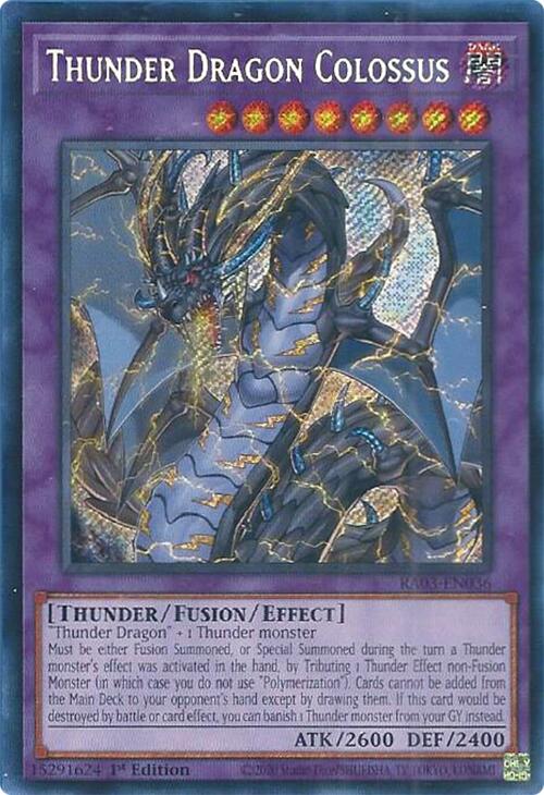 Thunder Dragon Colossus (Secret Rare) [RA03-EN036] Secret Rare | Shuffle n Cut Hobbies & Games