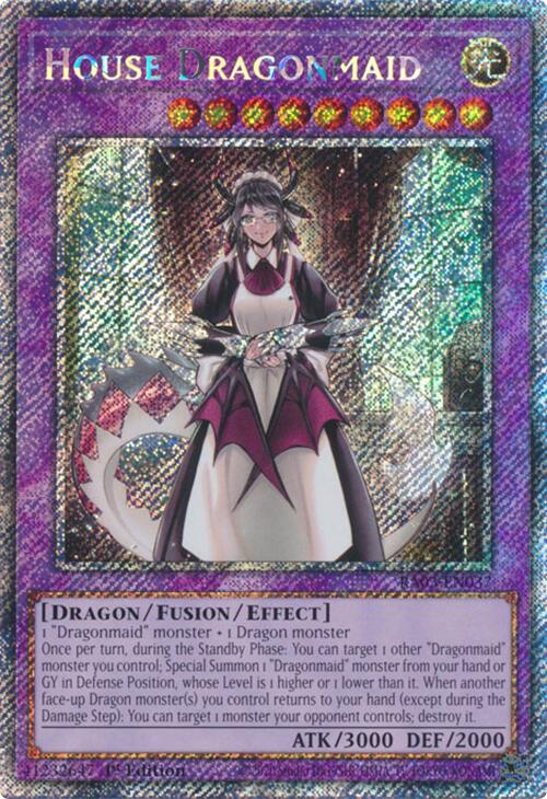 House Dragonmaid (Platinum Secret Rare) [RA03-EN037] Platinum Secret Rare | Shuffle n Cut Hobbies & Games