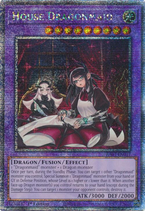 House Dragonmaid (Alternate Art) (Quarter Century Secret Rare) [RA03-EN037] Quarter Century Secret Rare | Shuffle n Cut Hobbies & Games