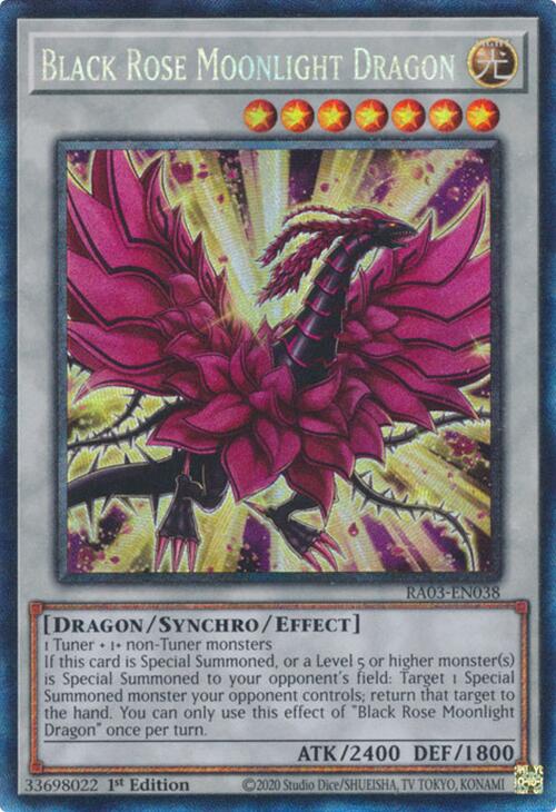 Black Rose Moonlight Dragon (CR) [RA03-EN038] Prismatic Collector's Rare | Shuffle n Cut Hobbies & Games