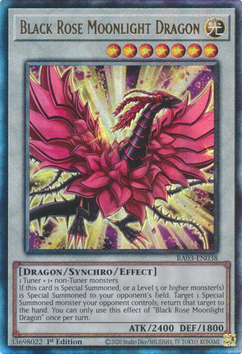 Black Rose Moonlight Dragon (UTR) [RA03-EN038] Prismatic Ultimate Rare | Shuffle n Cut Hobbies & Games