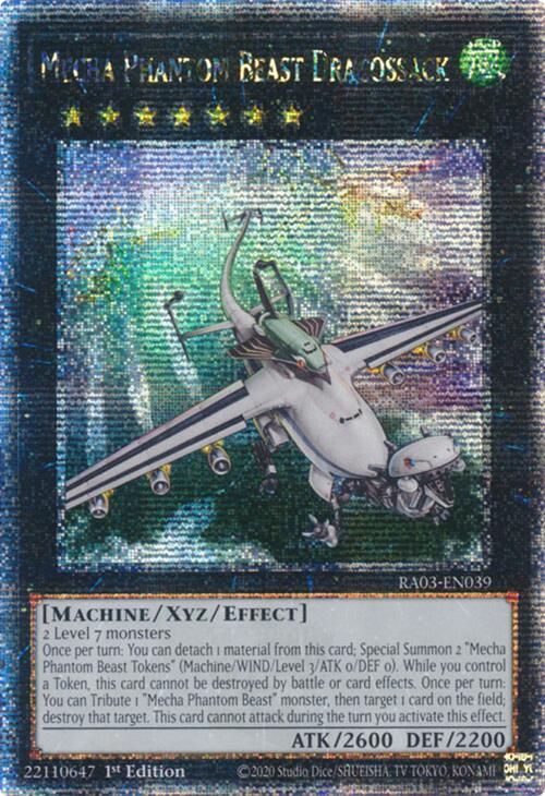 Mecha Phantom Beast Dracossack (Quarter Century Secret Rare) [RA03-EN039] Quarter Century Secret Rare | Shuffle n Cut Hobbies & Games