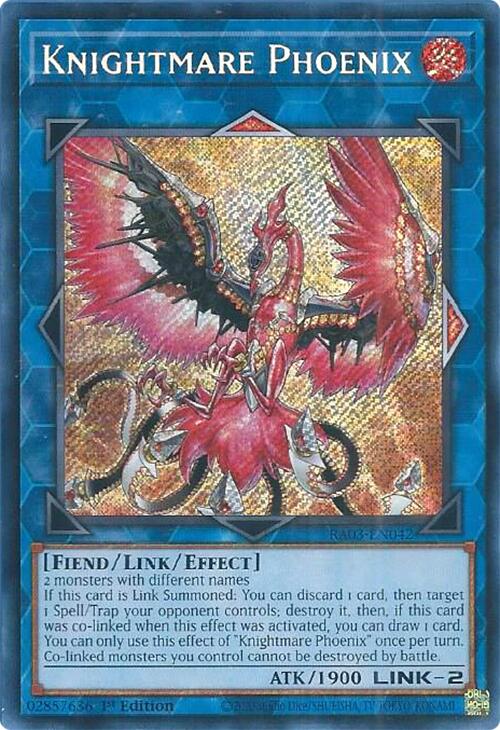 Knightmare Phoenix (Secret Rare) [RA03-EN042] Secret Rare | Shuffle n Cut Hobbies & Games