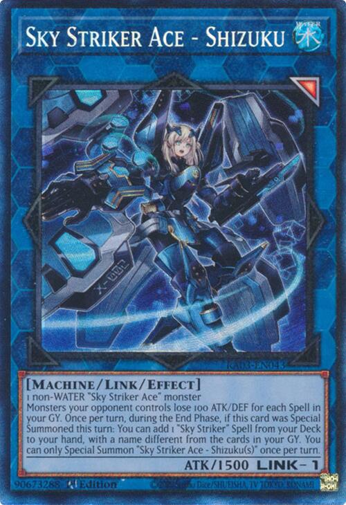 Sky Striker Ace - Shizuku (CR) [RA03-EN043] Prismatic Collector's Rare | Shuffle n Cut Hobbies & Games