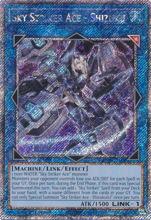 Sky Striker Ace - Shizuku (Platinum Secret Rare) [RA03-EN043] Platinum Secret Rare | Shuffle n Cut Hobbies & Games