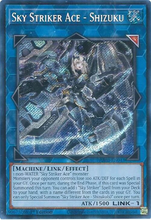 Sky Striker Ace - Shizuku (Secret Rare) [RA03-EN043] Secret Rare | Shuffle n Cut Hobbies & Games