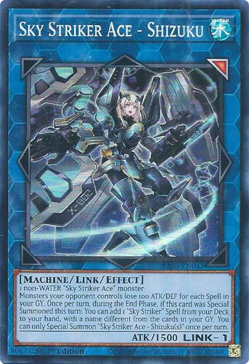 Sky Striker Ace - Shizuku [RA03-EN043] Super Rare | Shuffle n Cut Hobbies & Games