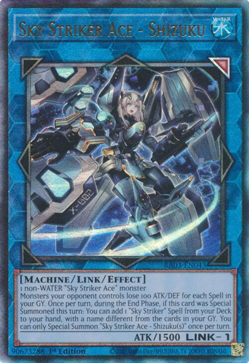 Sky Striker Ace - Shizuku (UTR) [RA03-EN043] Prismatic Ultimate Rare | Shuffle n Cut Hobbies & Games