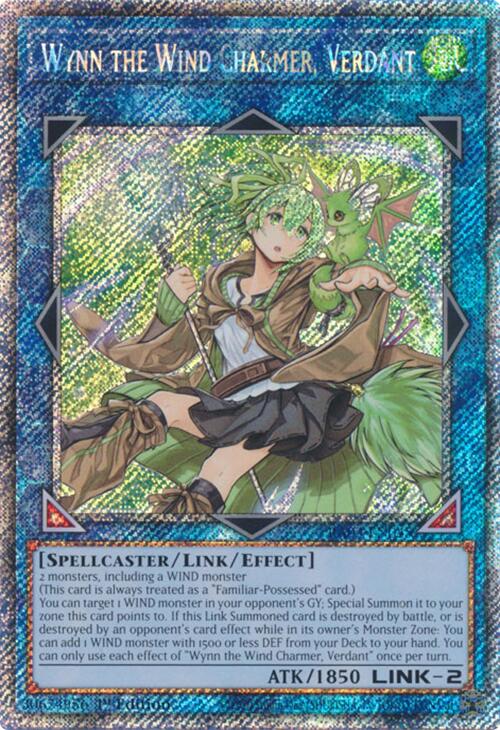 Wynn the Wind Charmer, Verdant (Platinum Secret Rare) [RA03-EN045] Platinum Secret Rare | Shuffle n Cut Hobbies & Games