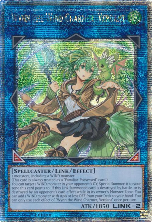 Wynn the Wind Charmer, Verdant (Quarter Century Secret Rare) [RA03-EN045] Quarter Century Secret Rare | Shuffle n Cut Hobbies & Games